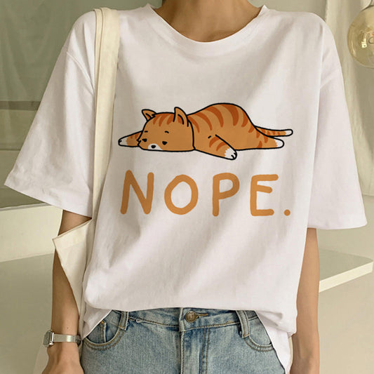 T-shirt Unissexo Divertida de Gato 😺👕