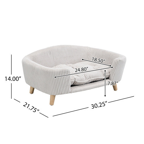 Sofá Cama Elevado para Cães Pequenos