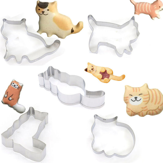 Molde de Bolachas em Forma de Gato
